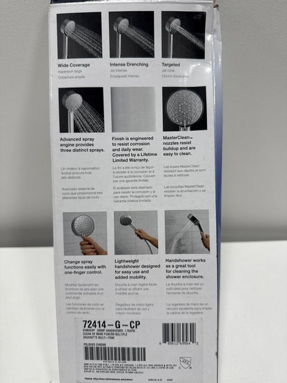 Kohler K-72414-G Awaken 1.75 GPM Multi Function Hand Shower with MasterClean Sprayface Polished Chrome