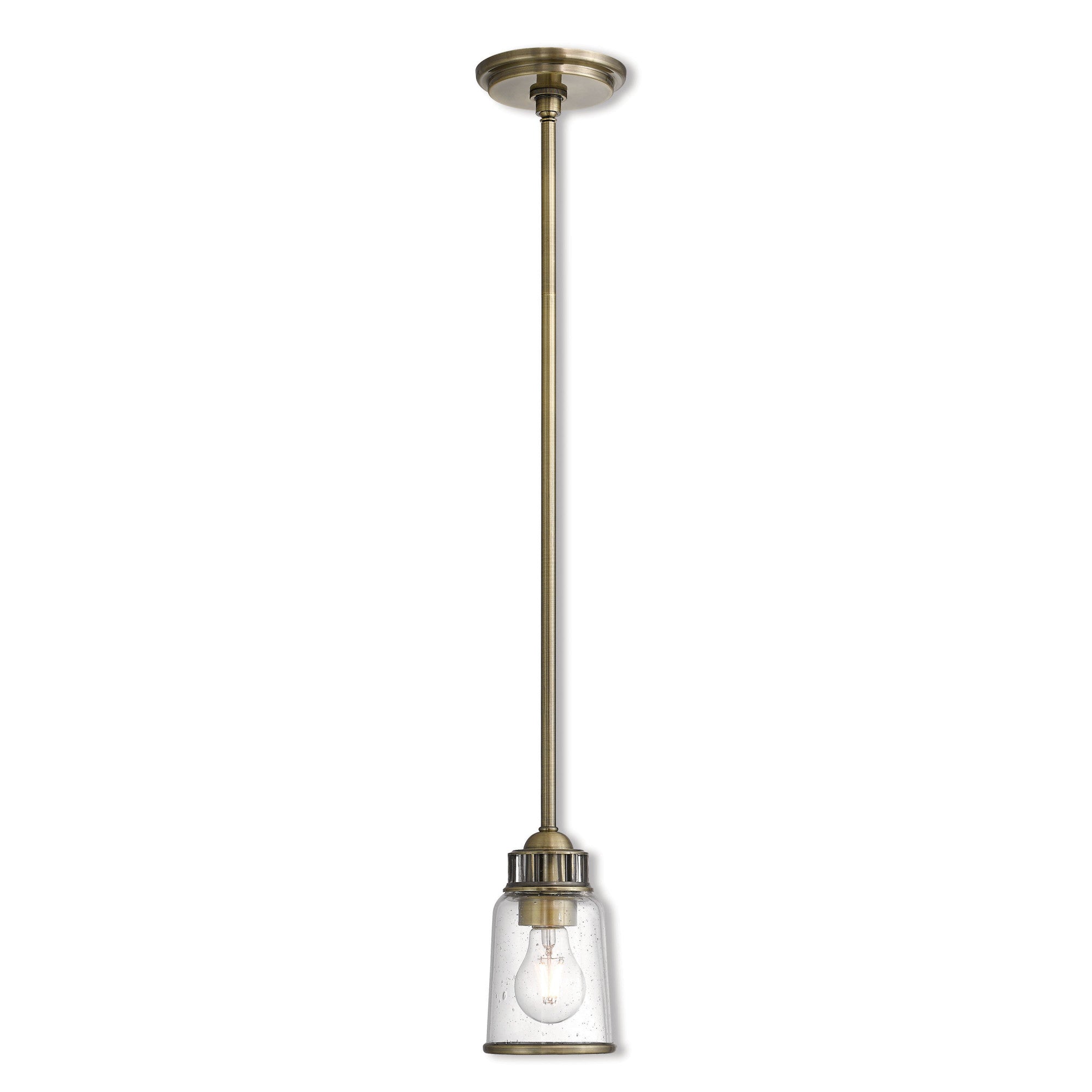 Livex Lighting Lawrenceville Single Light 5’’ Wide Mini Pendant - *Lighting & Electrical