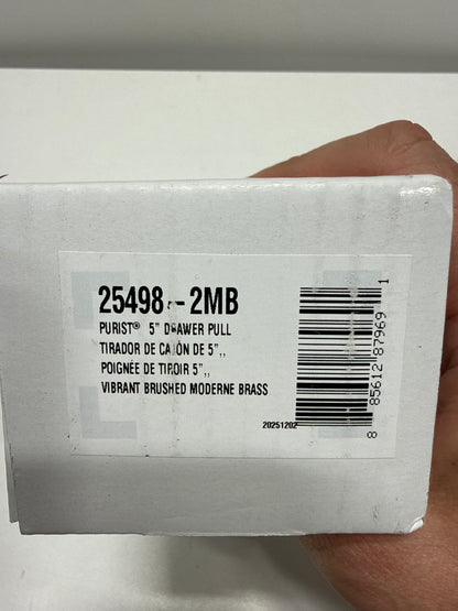 Kohler 25498-2MB Purist 5" drawer pull