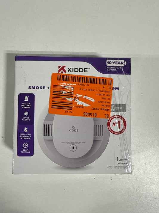10-Year Battery Powered Smoke and Carbon Monoxide Detector with Alarm LED Warning Lights and Voice Alerts 21032779