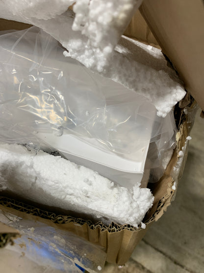 Dent SineRise LED Modern Bathroom Vanity Light Fixtures (5-Light, 40-Inch, Dimmable), Matte White Modern Acrylic Bathroom Wall Lighting Fixtures Over Mirror (Cool White 6000K)