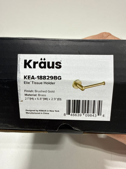 KRAUS Elie Bathroom Toilet Paper Holder in Brushed Gold