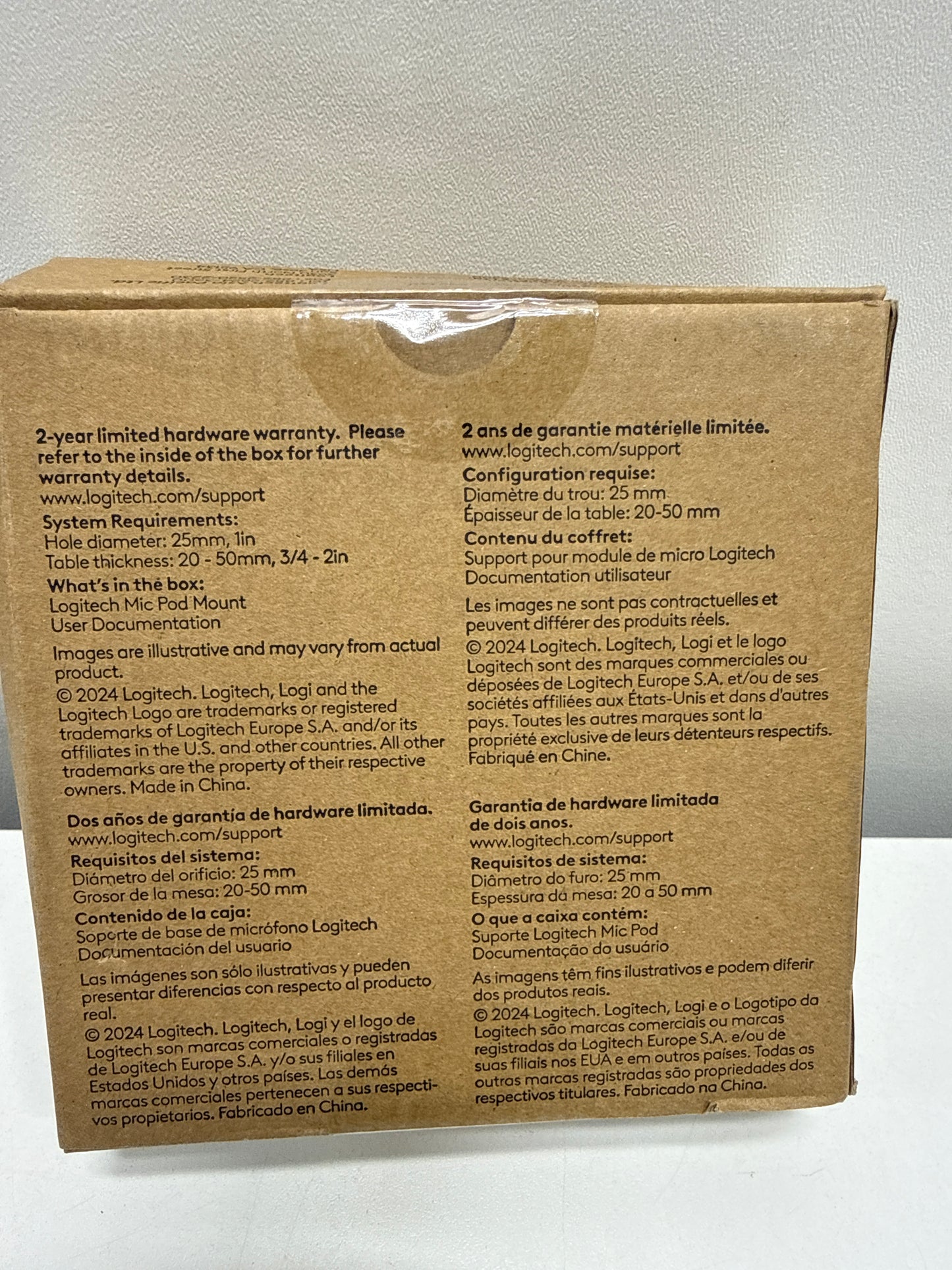 Logitech RALLY MIC POD TABLE MOUNT OFF-WHITE - WW