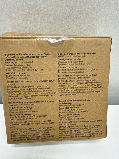 Logitech RALLY MIC POD TABLE MOUNT OFF-WHITE - WW