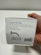 Jaclo 8041-E4-PN Brass 60° 6" Showerarm with Escutcheon, Polished Nickel