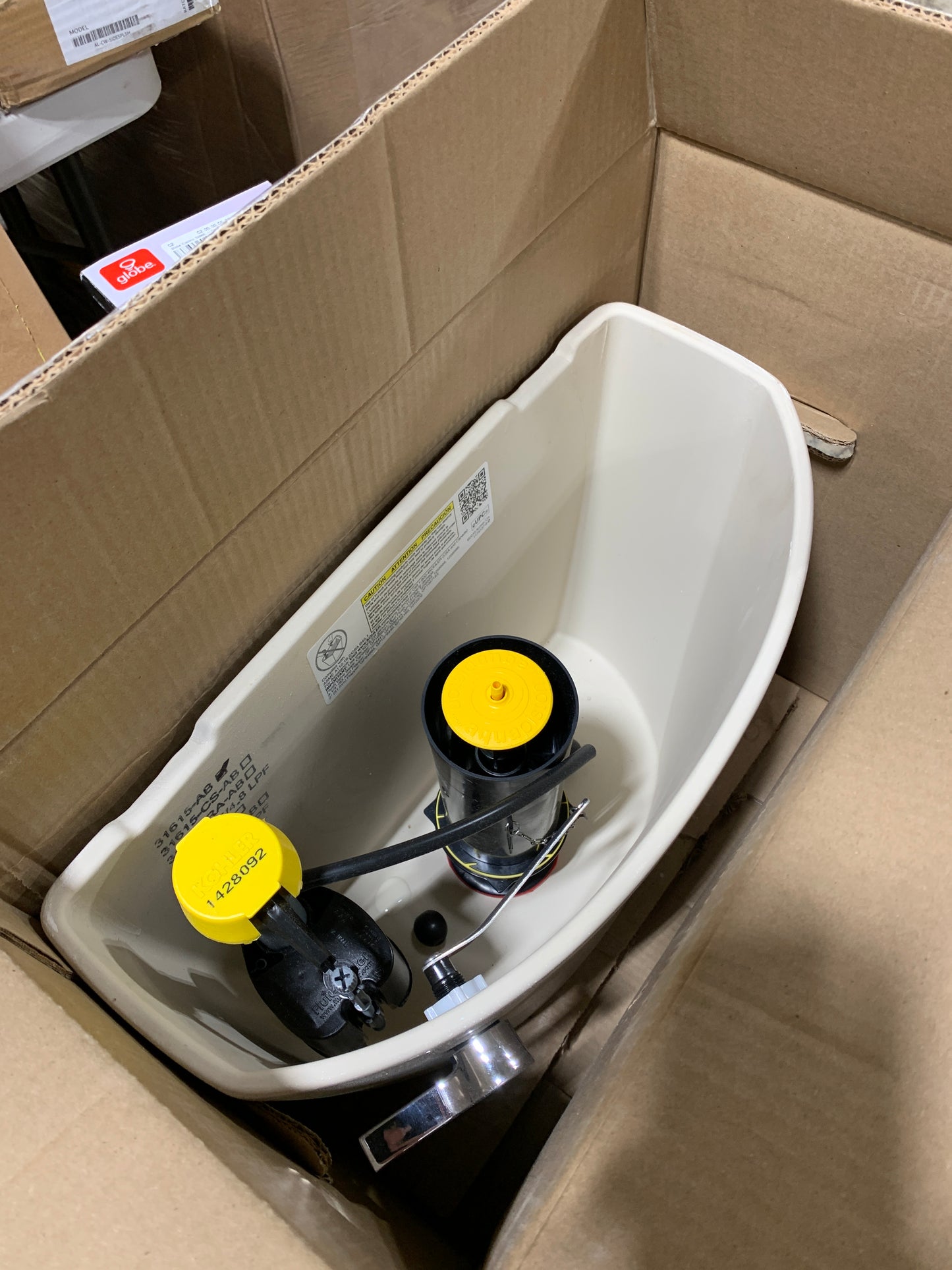 Cimarron Toilet Tank Only 1.28 GFP Single Flush in Biscuit