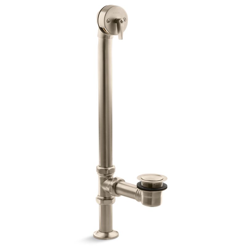 Artifacts 1-1/2" Pop-up Bath Drain for Above- and Through-the-floor Freestanding Bath Installations 7159-BV