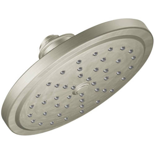 Moen S176 Fina 2.5 GPM Rainshower Shower Head with Immersion Technology Brushed Nickel