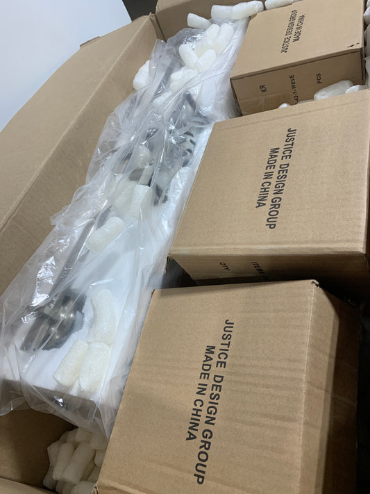 Justice Design Group Lighting FSN-8443-55-OPAL-NCKL-LED3-2100 Fusion Era LED 3-Light Bath Bar-Brushed Nickel Finish with Artisan Glass Opal-Rectangle Shade