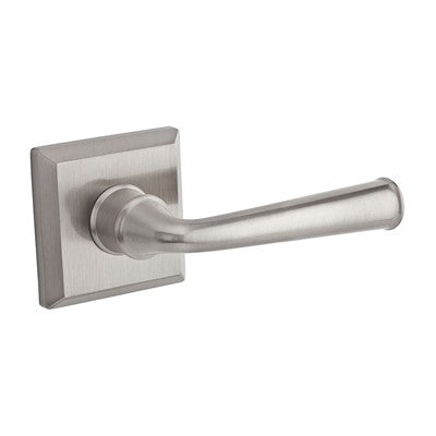 Baldwin Reserve PVFEDTSR141 Door Handle Sets Privacy Federal Lever and Traditional Square Rose Bright Nickel Finish