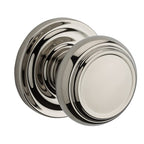 Baldwin PS.TRA.TRR Traditional Passage Door Knob with Round Rose Lifetime Polished Nickel