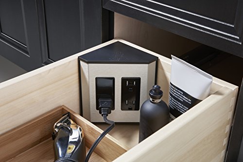 Kohler Drawer Electrical Outlet K-99566-CA3, Black