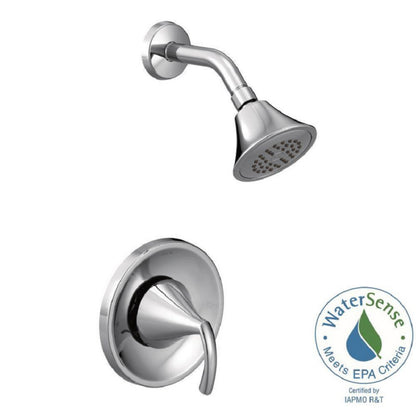 Moen Glyde Chrome Single-Handle 1-Spray Shower Faucet Trim Kit with Eco-Performance Posi-Temp (Valve Sold Separately), T2742EP