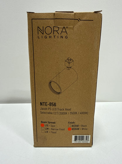 Nora Lighting NTE-856L1S9334 Jason PS H-Track LED Track Head with 28° Spot Light