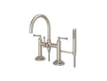 Pfister LG6-2TB Tisbury Deck Mounted Roman Tub Filler with Built-in Diverter - Includes Hand Shower Brushed Nickel