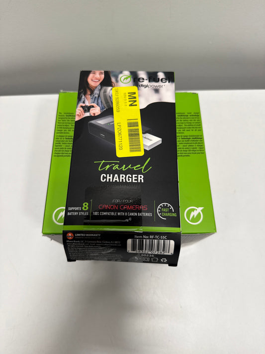 5 x  -Digipower - Patented Plateless Design Digital Camera Travel Charger for Canon Batteries (Copy)