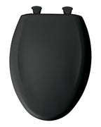 Bemis 1200SLOWT Classic Colors Elongated Closed-Front Toilet Seat and Lid Black&nbsp;