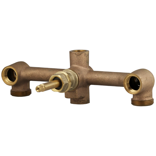 Pfister 00131XA Multi-Handle Tub & Shower Rough-In Valve, 3-Hole Installation, 1/2-Inch Union Inlets, 1/2-Inch I.P. Outlet