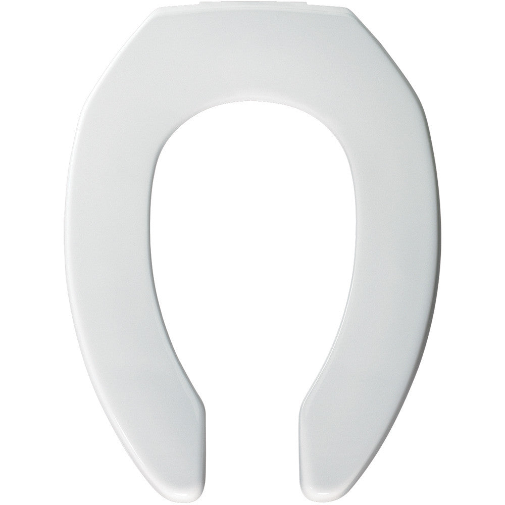 BEMIS 2L2155T 000 Medic-Aid 2" Lift Raised Open Front Plastic Toilet Seat, ELONGATED, Long Lasting Solid Plastic, White
