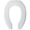 BEMIS 2L2155T 000 Medic-Aid 2" Lift Raised Open Front Plastic Toilet Seat, ELONGATED, Long Lasting Solid Plastic, White