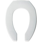 BEMIS 2L2155T 000 Medic-Aid 2" Lift Raised Open Front Plastic Toilet Seat, ELONGATED, Long Lasting Solid Plastic, White