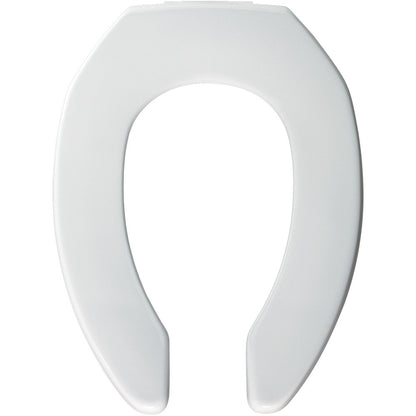 BEMIS 2L2155T 000 Medic-Aid 2" Lift Raised Open Front Plastic Toilet Seat, ELONGATED, Long Lasting Solid Plastic, White