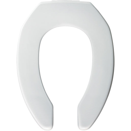 BEMIS 2L2155T 000 Medic-Aid 2" Lift Raised Open Front Plastic Toilet Seat, ELONGATED, Long Lasting Solid Plastic, White