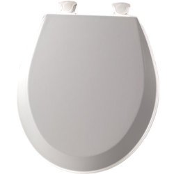 Bemis 500EC Round Closed-Front Toilet SeatQuick Release Ice Grey Toilets and Bidets Toilet Seats Round Toilet Seats