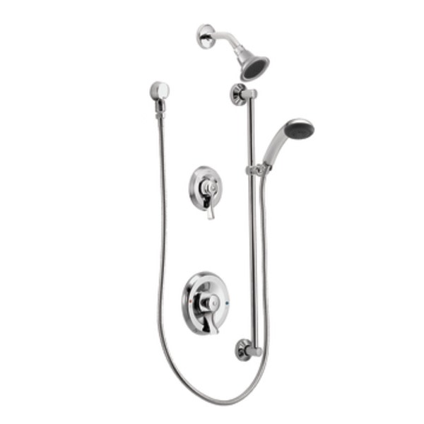 Moen 8342 M-Dura Showering Commercial Posi-Temp Two-Handle Shower Only Set Chrome - *Plumbing