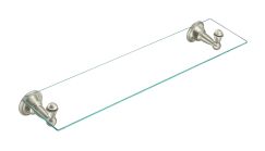 Moen Sage 22 in. W Glass Bath Shelf in Spot Resist Brushed Nickel