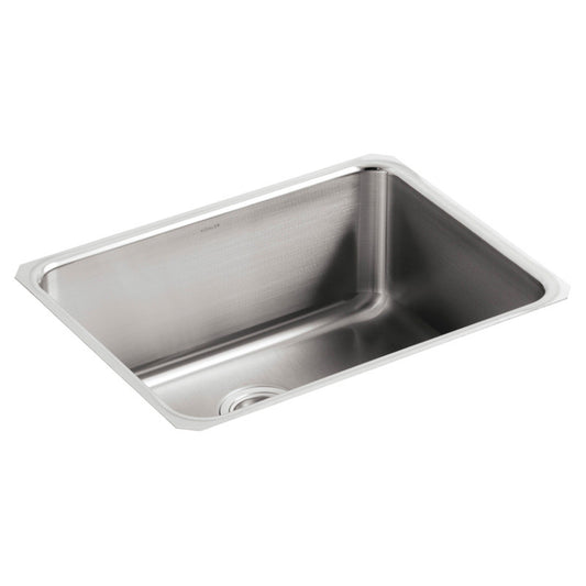 Kohler Undertone 23" Single Basin Under-Mount 18-Gauge Stainless Steel Kitchen Sink with SilentShield