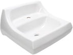 Kohler K-2007-0 Kingston Wall-Mount Lavatory, White, 1.38