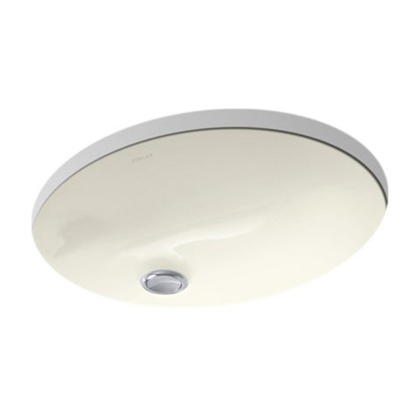 Caxton 16-1/4 in. Oval Vitreous China Undermount Bathroom Sink in White Biscuit