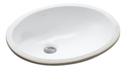 Kohler Caxton 17’’ Undermount Bathroom Sink with Overflow - Plumbing