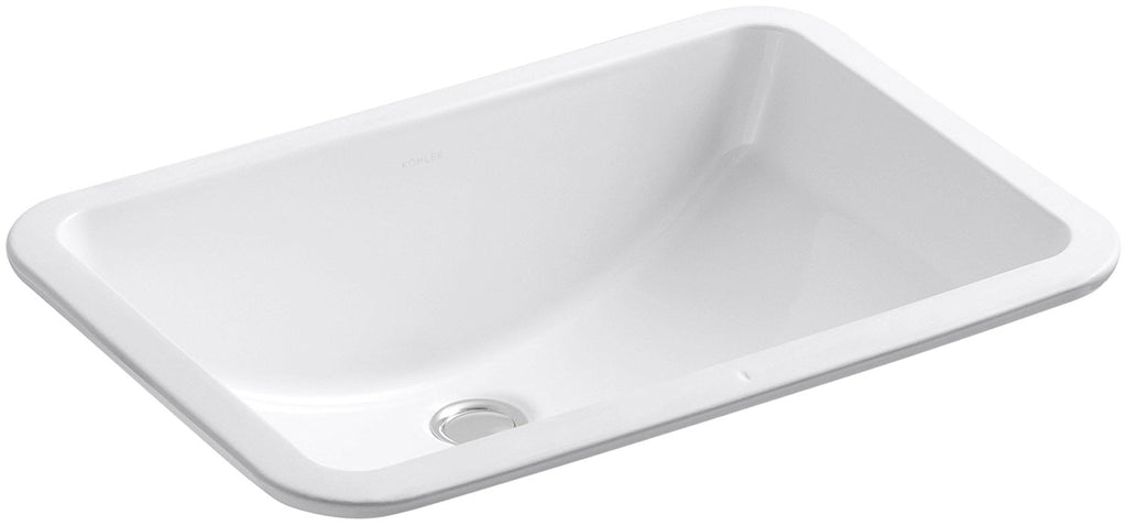 Kohler K-2214 Ladena 20-7/8" X 14-3/8" X 8-1/8" Undermount Bathroom Sink with Overflow White Sinks Bathroom Sinks Sinks Only