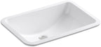 Kohler K-2214 Ladena 20-7/8" X 14-3/8" X 8-1/8" Undermount Bathroom Sink with Overflow White Sinks Bathroom Sinks Sinks Only