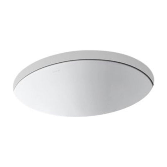 KOHLER K-2205 Caxton 19-1/4" Oval Undermount Bathroom Sink, No Overflow