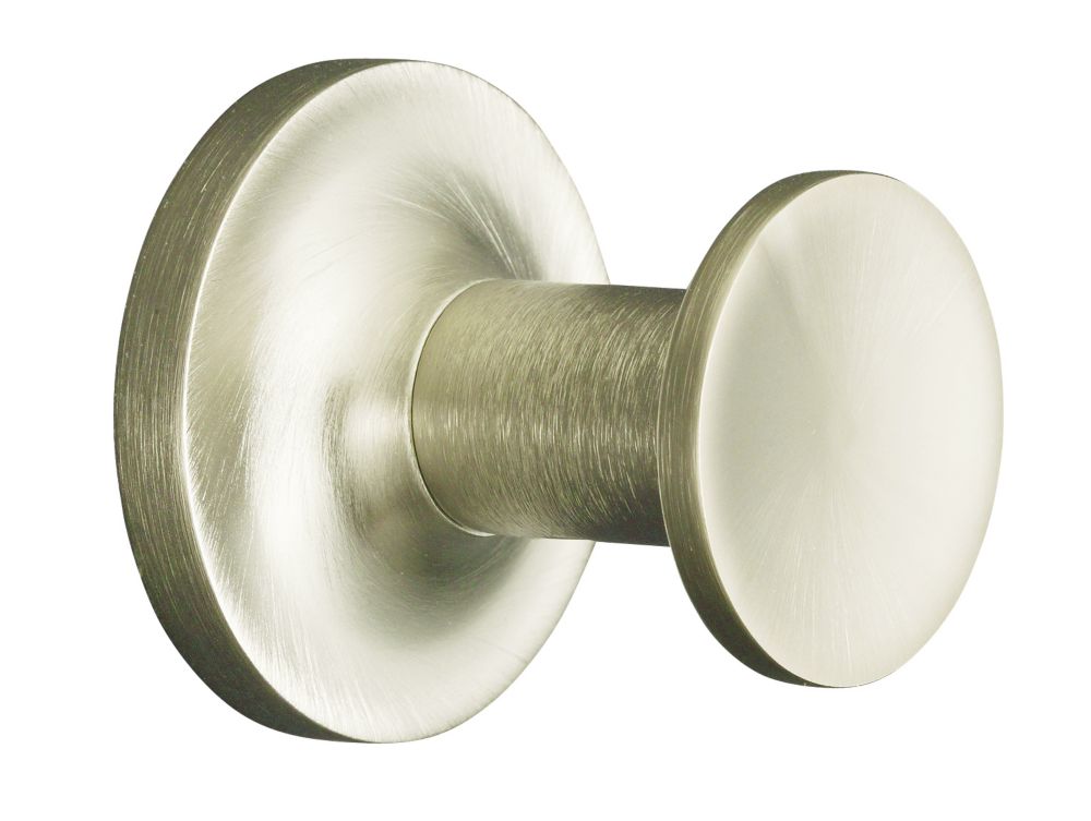 Purist Single Robe Hook in Vibrant Brushed Nickel