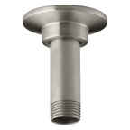 KOHLER K-7396-BN 3-Inch Straight Ceiling-Mount Showerarm and Flange, Vibrant Brushed Nickel