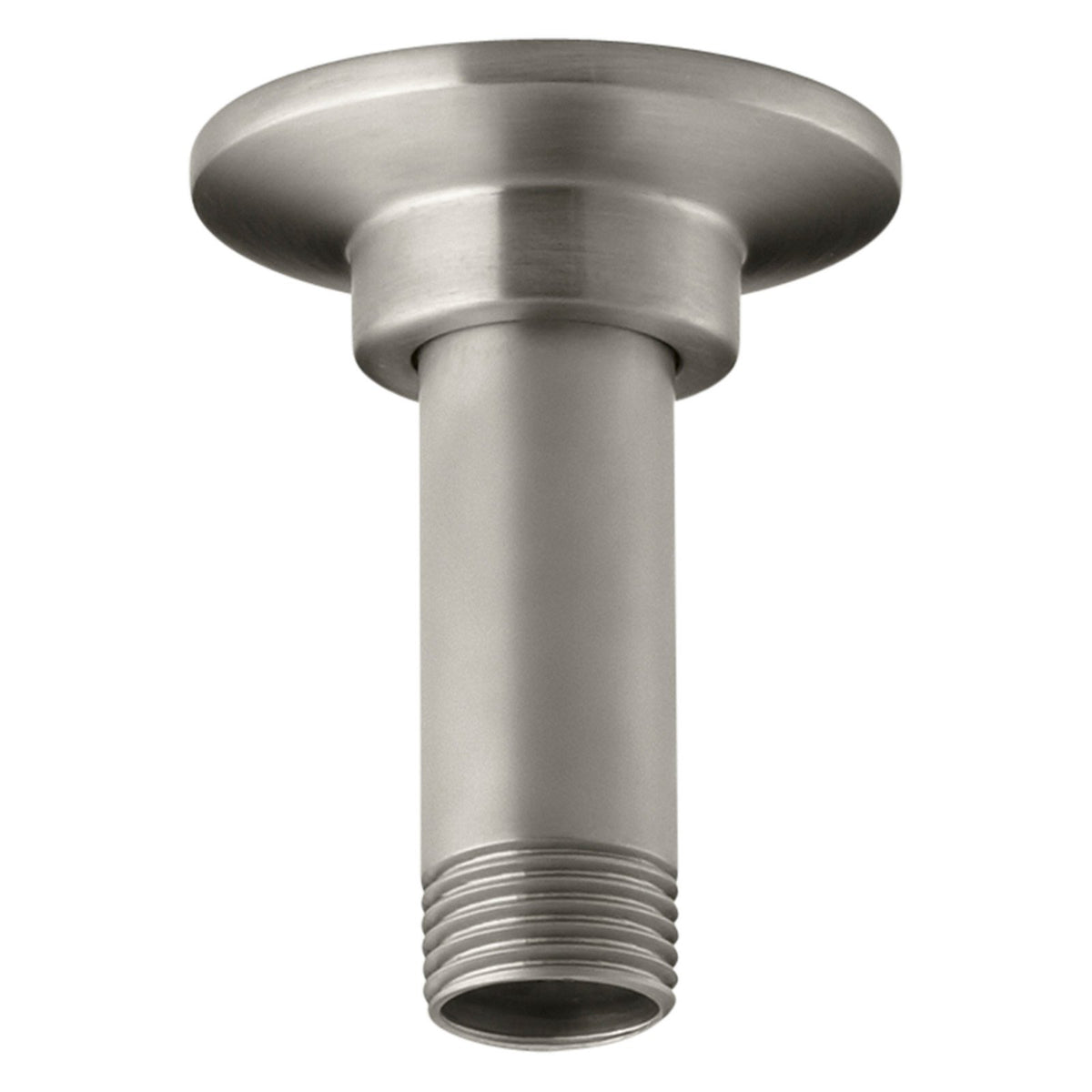 KOHLER K-7396-BN 3-Inch Straight Ceiling-Mount Showerarm and Flange, Vibrant Brushed Nickel