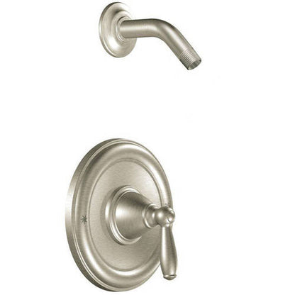 Moen Brantford Brushed Nickel Posi-Temp Pressure Balancing Shower Trim Kit Featuring Shower Lever Handle (Without Showerhead), Valve Required, T2152NHBN