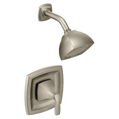 Moen T2692EP Voss Single Handle Posi-Temp Pressure Balanced Shower Trim with Shower Head - Less Valve Brushed Nickel