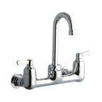 Elkay LK940GN04L2H 1.5 GPM Wall Mounted Double Handle Laundry Faucet with Metal Handles Chrome