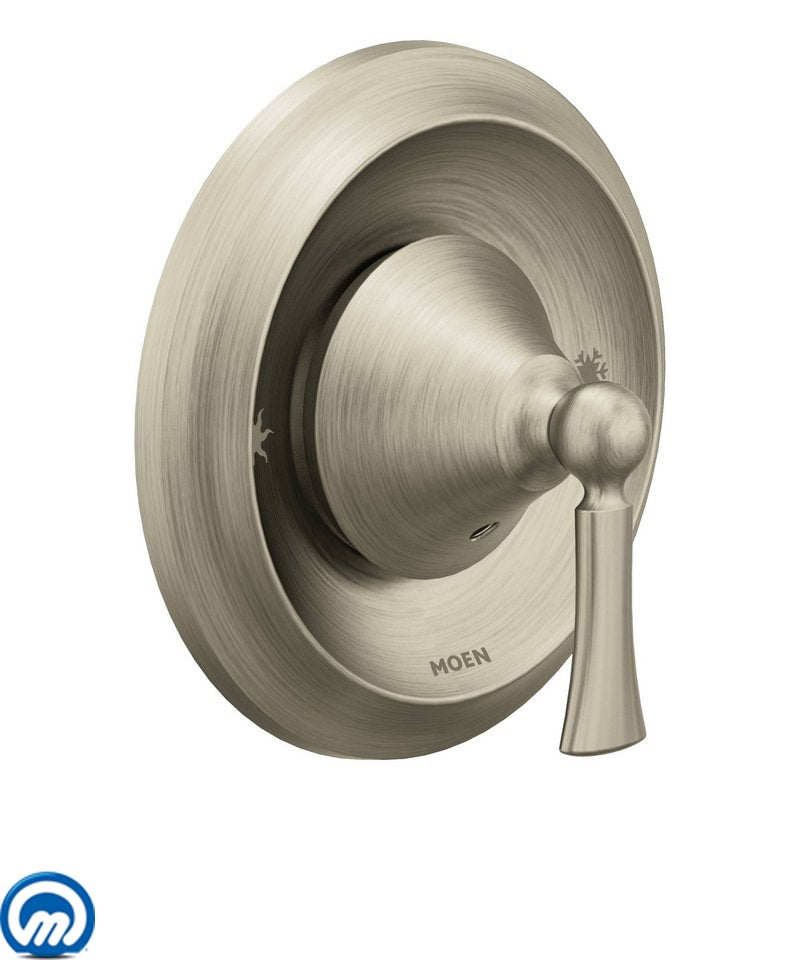 Moen T4501 Wynford Single Handle Posi-Temp Pressure Balanced Valve Trim (Less Valve) Brushed Nickel