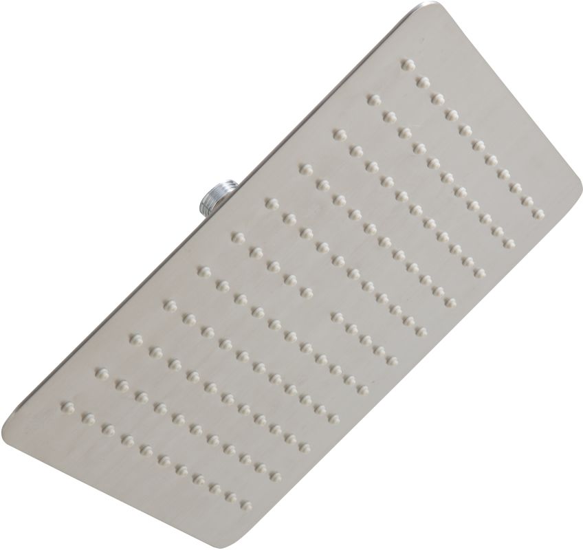 Signature Hardware 948947-10-2.5 2.5 GPM 10" Wide Modern Square Rain Shower Head Brushed Nickel