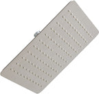 Signature Hardware 948947-10-2.5 2.5 GPM 10" Wide Modern Square Rain Shower Head Brushed Nickel