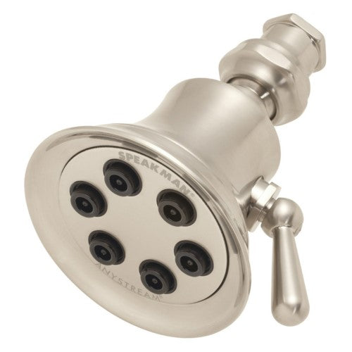 Speakman S-2254-E2 Signature Brass 2.0 GPM Multi-Function Shower Head Brushed Nickel