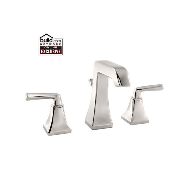 Pfister, LG49-FE0D, Park Avenue 1.2 GPM Widespread Bathroom Faucet with Metal Pop-Up Assembly, Polished Nickel