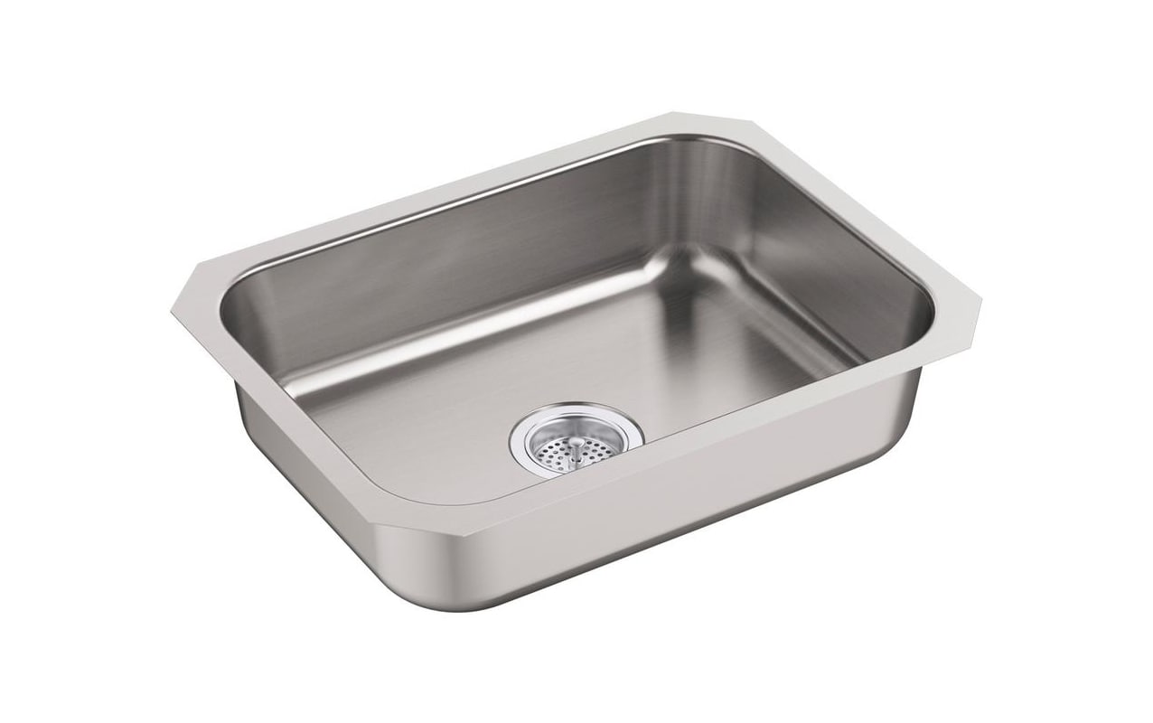 STERLING, a KOHLER Company 24738-NA McAllister 24 In. x 18 In. x 6 In. Undermount Single Bowl Kitchen Sink, Stainless Steel