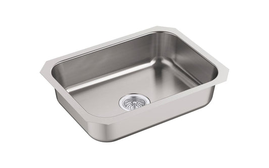 STERLING, a KOHLER Company 24738-NA McAllister 24 In. x 18 In. x 6 In. Undermount Single Bowl Kitchen Sink, Stainless Steel